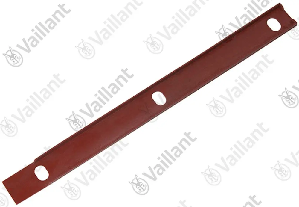 Langes, schmaler Dichtungsprofil in Braun von Vaillant mit zwei Öffnungen an den Enden. Eignet sich für verbindende Elemente in verschiedenen Anwendungen.